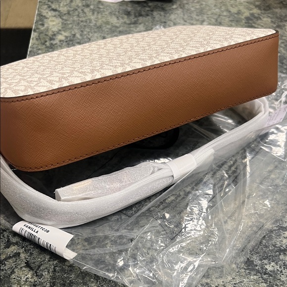 Michael Kors Tan and Brown Signature Crossbody